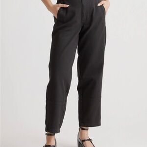 Quince Twill Barrel Pants - Black Size 8